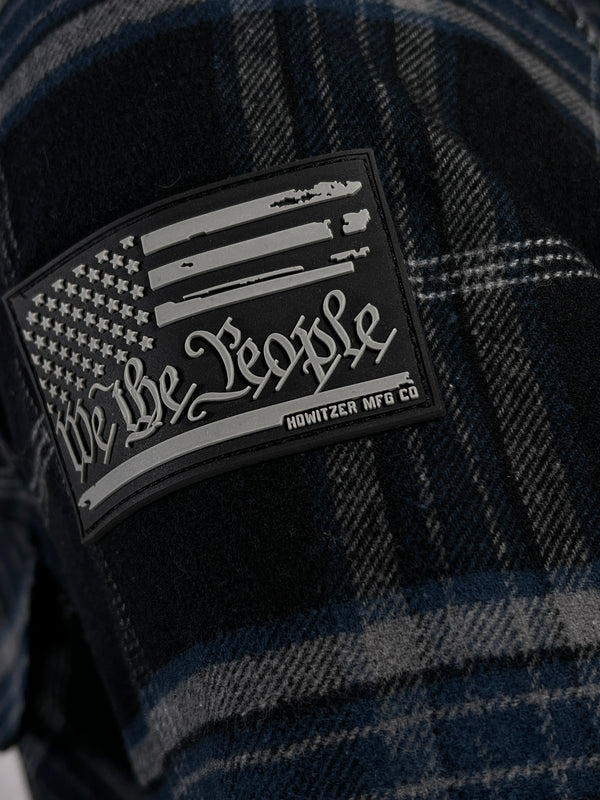 Howitzer Style Men's Button Down Flannel Armaments Military Grunt MFG