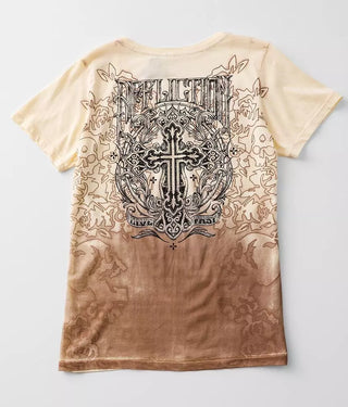 Affliction Women's T-Shirt Madrigal