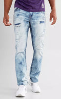 American Fighter Men's Denim Jeans Striker Cameron Wolfson Blue