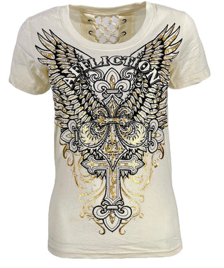 Affliction Women's T-Shirt Opus  ^