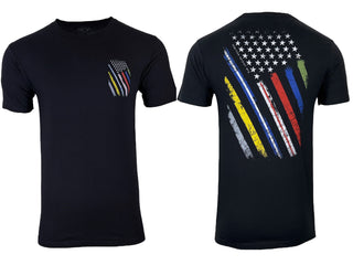 Howitzer Style Men's T-Shirt HONOR FLAG Military Grunt MFG