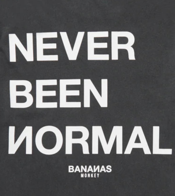 Bananas Monkey Men's T-shirt NEVER BEEN NORMAL Premium Quality