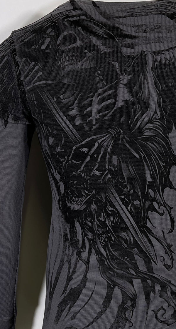 Xtreme Couture by Affliction Men's Thermal Shirt WLEDING DEATH