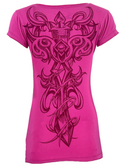 Archaic by Affliction Women's T-shirt Killer Widow ^