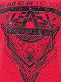 AMERICAN FIGHTER Men's T-shirt CRESTLINE Athletic Military Red