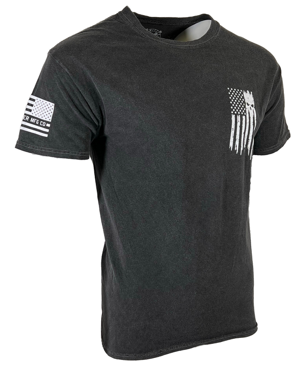 Howitzer Style Men's T-Shirt Patriot Torn Military Grunt MFG