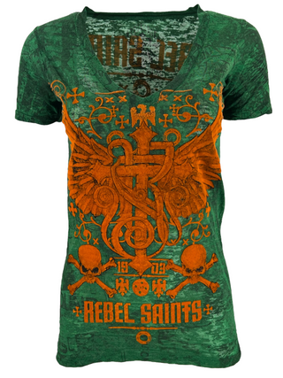 Rebel Saint by Affliction Women's T-shirt Socket