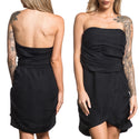 Affliction Women's Dress BAILEY TULIP Dress Black Premium Retail $248