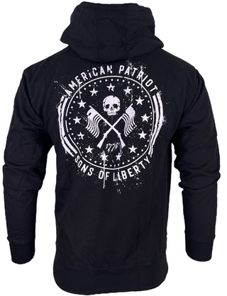 Howitzer Style Men's Hoodie LIBERTY PATRIOT Heavyweight Military Grunt MFG