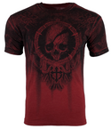 XTREME COUTURE Men's T-Shirt SHADOW WALKER Red Biker Skull S-5XL
