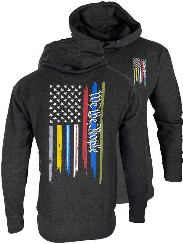 Howitzer Style Men's Hoodie We Honor Pullover Heavyweight Military Grunt MFG *