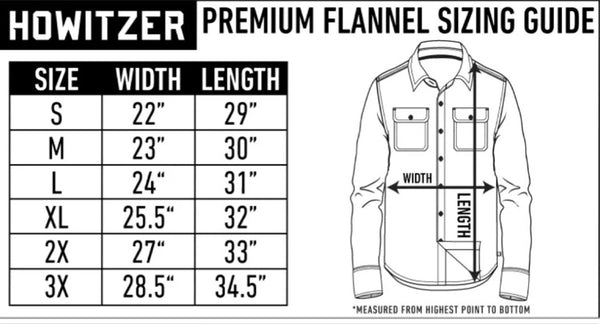 Howitzer Style Men's Button Down Hoodie Flannel Sniper Military Grunt MFG