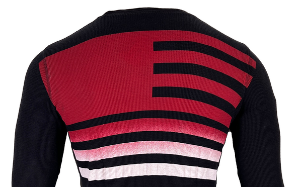 Archaic by Affliction Men's Thermal Shirt FLYING RACER Black