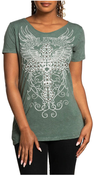 Affliction Women's T-Shirt APPLEBY ROAD