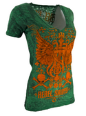 Rebel Saint by Affliction Women's T-shirt Socket