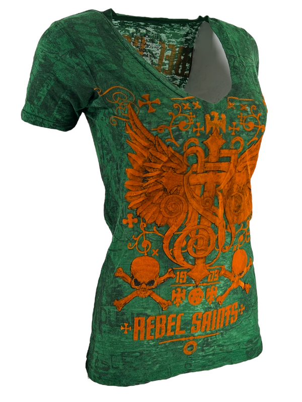 Rebel Saint by Affliction Women's T-shirt Socket