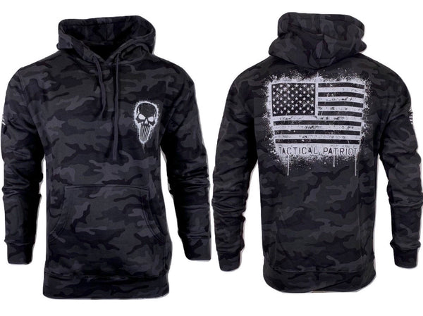 Howitzer Style Men's Hoodie Pullover TACTICAL PATRIOT CAMO Military Grunt MFG