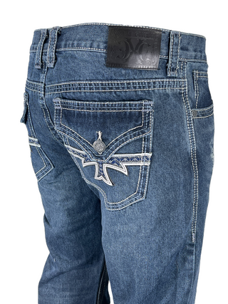 Xtreme Couture by Affliction Men's Denim Jeans Cross Dark Blue