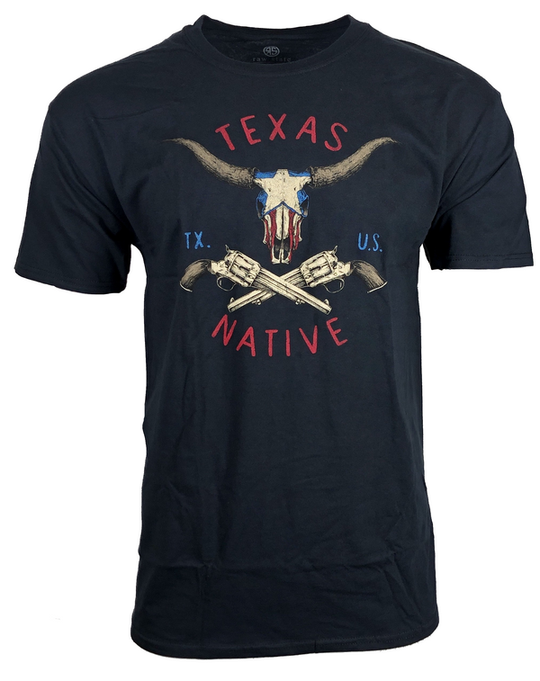 RAW STATE By Affliction Men's T-Shirt TEXAS NATIVE Biker Cowboy