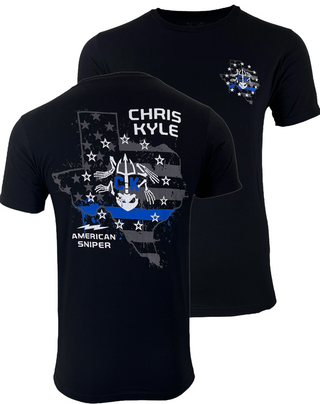 Howitzer Style Men's T-Shirt CHRIS KYLE TEXAS RESPECT Military Grunt MFG