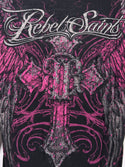 Rebel Saint by Affliction Women's T-shirt Scattered