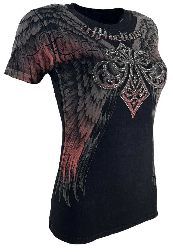 Affliction Women's T-Shirt Claressa  ^