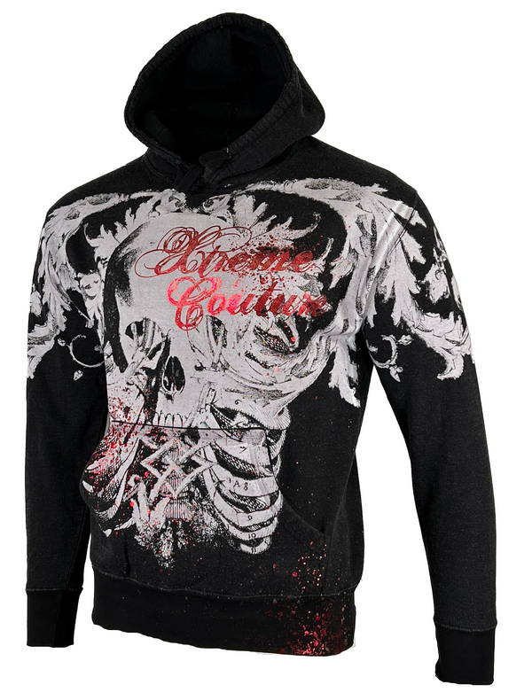 Xtreme Couture by Affliction Men's Hoodie Persimmon Heavyweight Hood