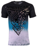 AMERICAN FIGHTER Mens T-shirt Hayward White Multicolor Athletic