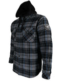 Howitzer Style Men's Button Down Hoodie Flannel Sniper Military Grunt MFG