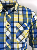 RAW STATE AFFLICTION Men's Button Down Shirt Long Sleeve Outwear