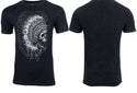 AFFLICTION APACHE Men's T-shirt BLACK LAVA ^^