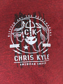 Howitzer Style Men's T-Shirt CHRIS KYLE FROG FLAG Military Grunt MFG