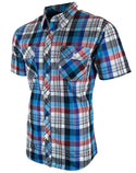 Raw State Affliction Men's Button Down Shirt Short Sleeve Outwear Multi Color