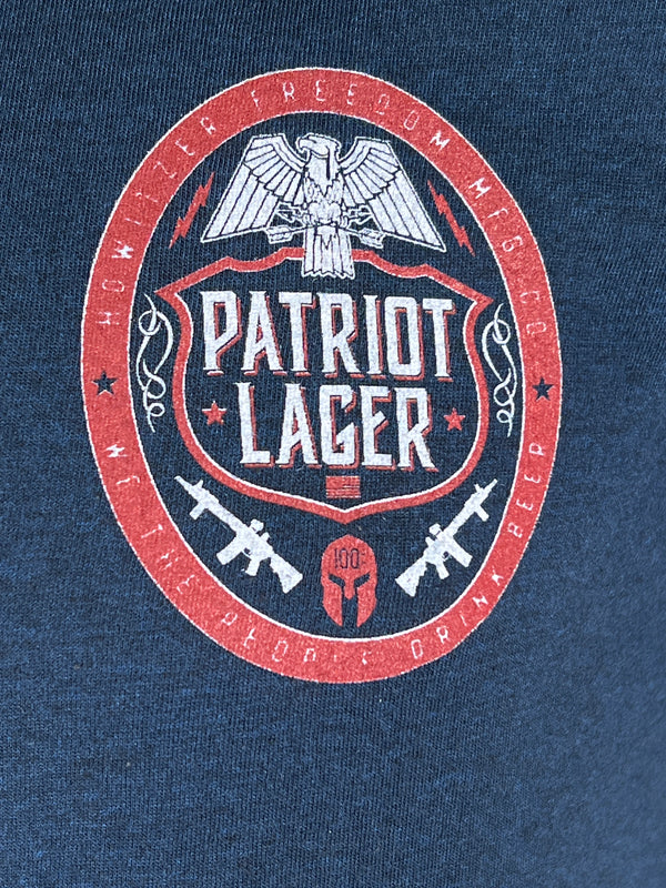 Howitzer Style Men's T-Shirt PATRIOT LAGER Military Grunt MFG