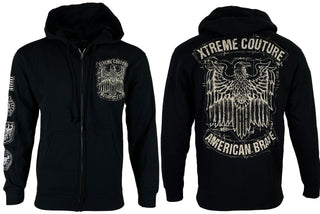 Xtreme Couture by Affliction Men's ZIP Hoodie CLUB CHAPTER Black