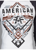 American Fighter Men's Long Sleeve shirt Hoodie LANE Gray