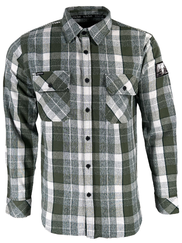 Howitzer Style Men's Button Down Flannel Gorge Military Grunt MFG