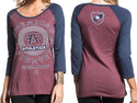 AMERICAN FIGHTER Women's T-Shirt PARK RIDGE RAGLAN Tee Biker