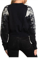 AFFLICTION Women's Long Sleeve Thermal Shirt NATHALIA Black