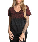 AFFLICTION Women's T-Shirt S/S AC CALI RIDE Tee Biker