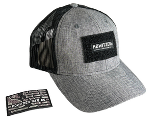 Howitzer Style Men's Hat TOPO FLAG HAT Military Grunt Black