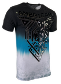 AMERICAN FIGHTER Mens T-shirt Hayward White Multicolor Athletic