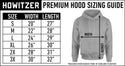 HOWITZER Clothing Men's Hoodie Pullover FREE AND BRAVE Black