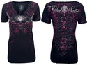 Rebel Saint by Affliction Women's T-shirt Silent Scream