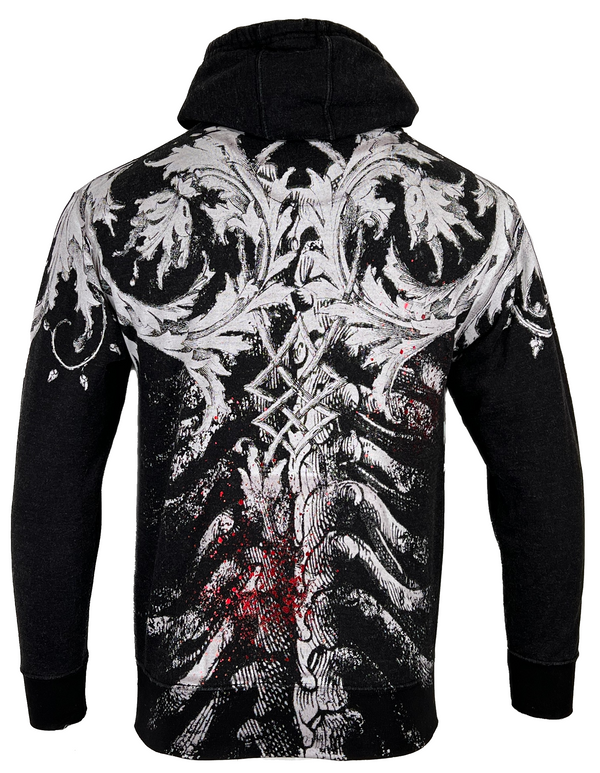 Xtreme Couture by Affliction Men's Hoodie Persimmon Heavyweight Hood