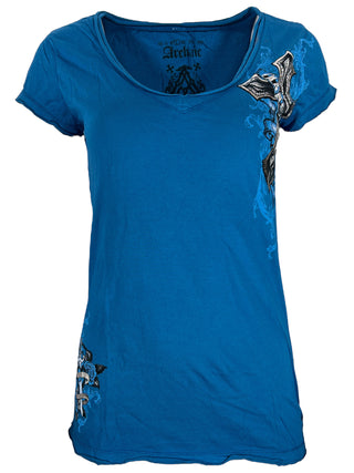 Archaic  by Affliction Women's T-shirt Amor Mio  ^
