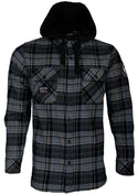 Howitzer Style Men's Button Down Hoodie Flannel Sniper Military Grunt MFG