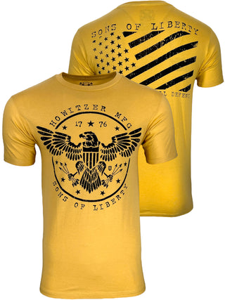 Howitzer Style Men's T-Shirt Liberty Eagles Military Grunt MFG