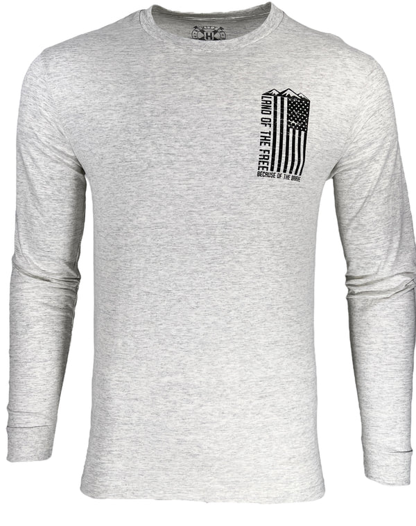 Howitzer Style Men's T-Shirt Land Of The Free Military Grunt MFG