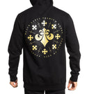 Affliction Men's Long Sleeve Hoodie Zip Up BEHOLD Biker Black $88